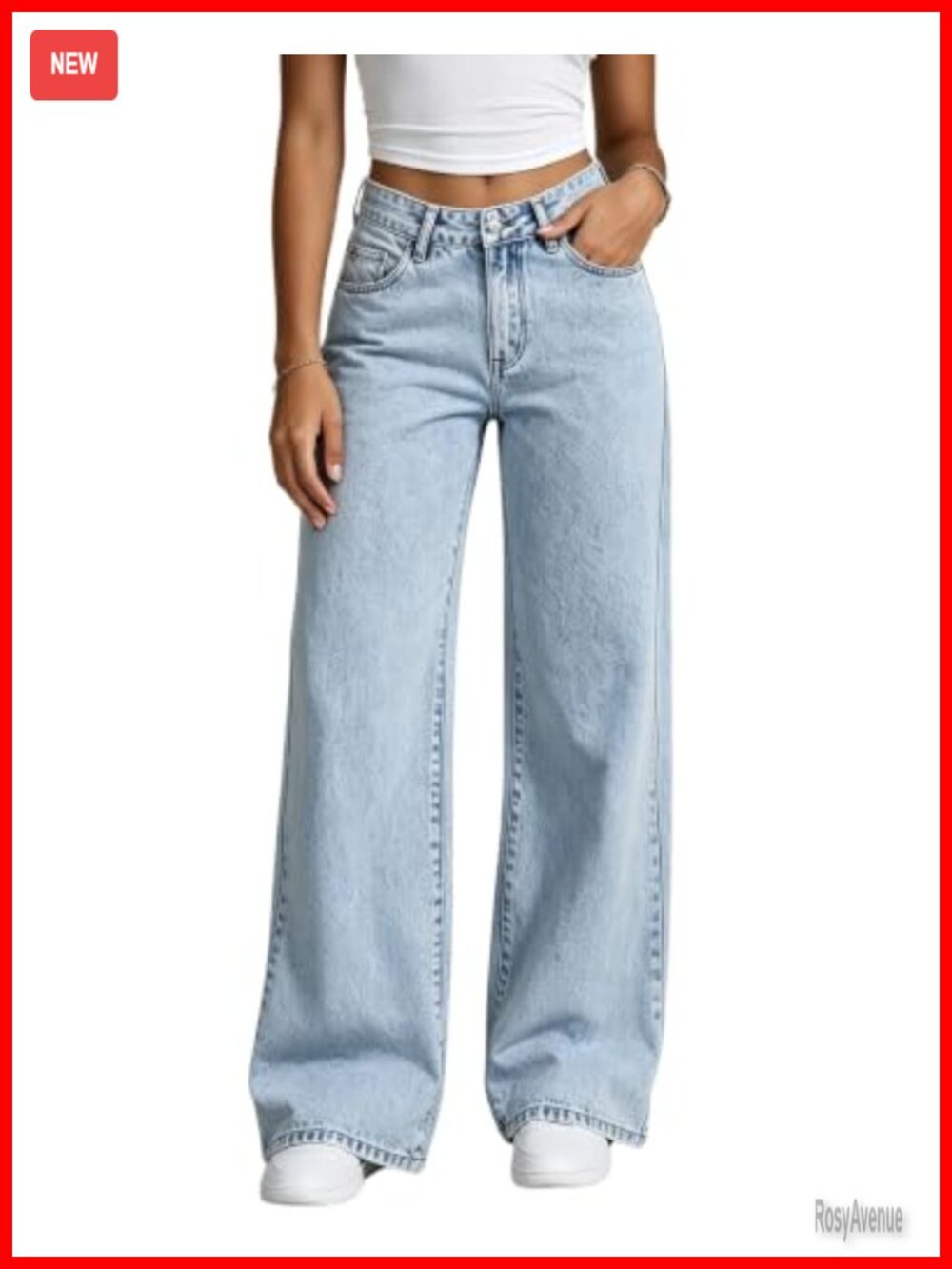 Low Rise Wide Leg Baggy Jeans Bow Embroidery Y2K Streetwear